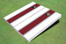 Maroon And White Matching Long Stripe Custom Cornhole Board Maroon And White Matching Long Stripe Custom Cornhole Board