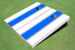 Royal And White Matching Long Stripe Custom Cornhole Board Royal And White Matching Long Stripe Custom Cornhole Board