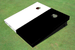 White And Black Solid Custom Cornhole Board White And Black Solid Custom Cornhole Board