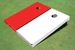 White And Red Solid Cornhole Boards White And Red Solid Cornhole Boards