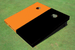 Black And Orange Solid Custom Cornhole Board