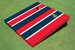 Red And Navy Alternating Long Stripe Set