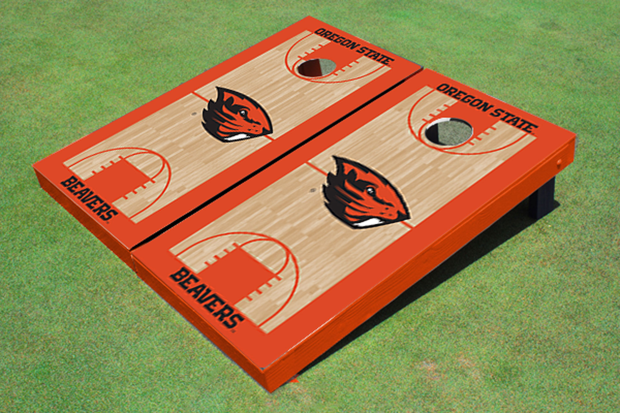 Cleveland Basketball Cornhole Boards Outdoor Lawn Game 