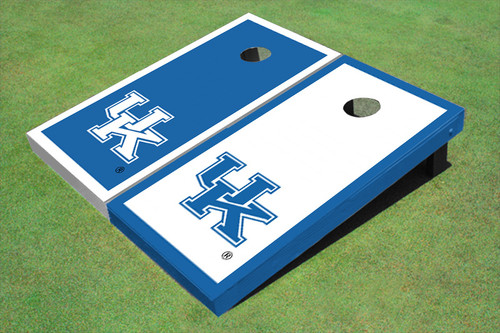 University Of Kentucky Alternating Border Custom Cornhole Board