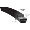 Section Round, 9.53mm Width, 16.937" Outside Length, Synchronous Belt