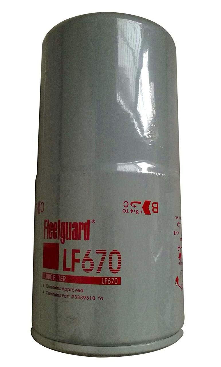Fleetguard LF670 Oil Filter Cellulose SpinOn