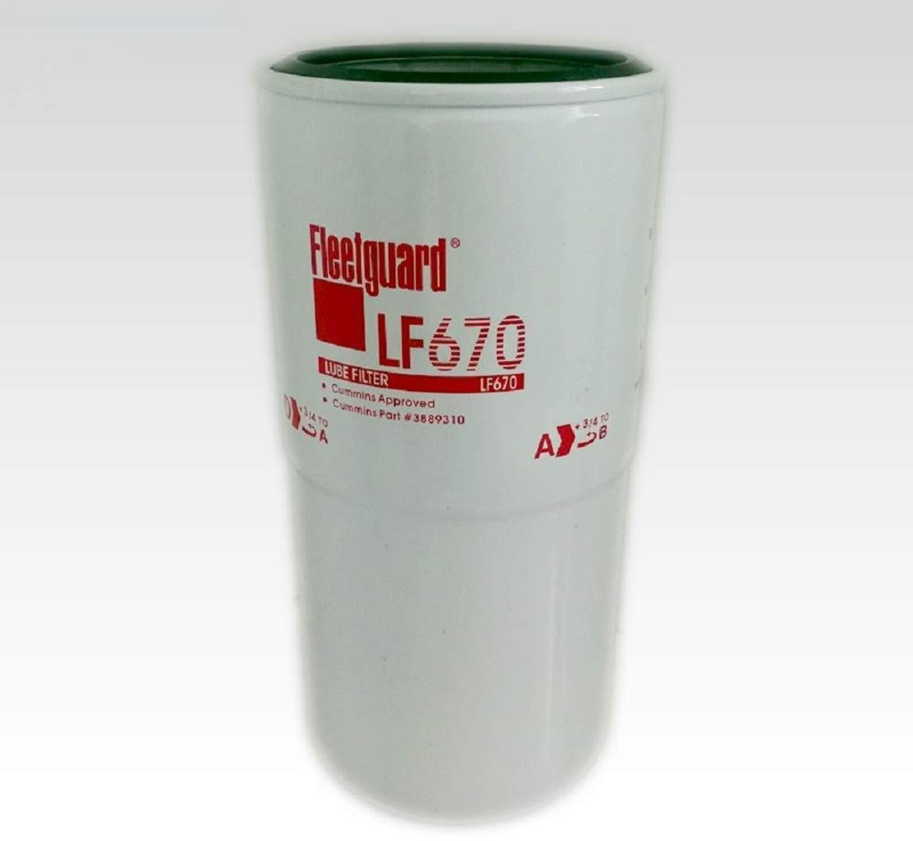 Fleetguard LF670 Oil Filter Cellulose SpinOn