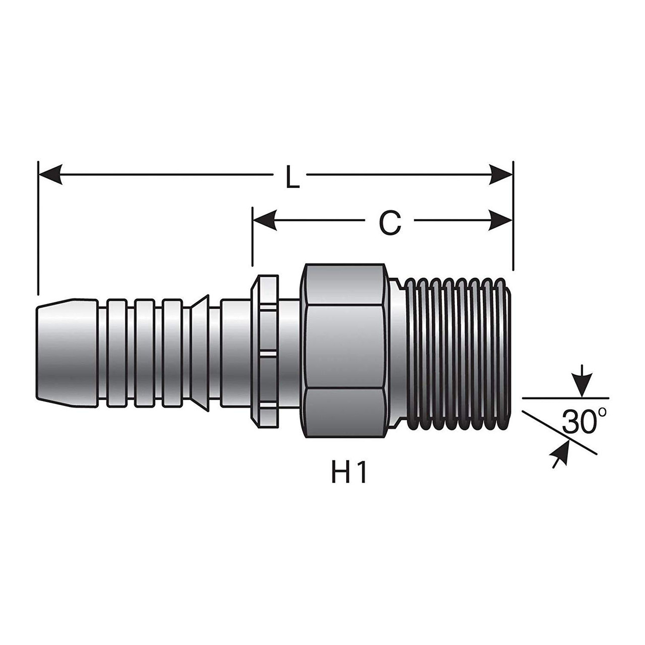 Gates G20810-1616 16GS-16MBSPP