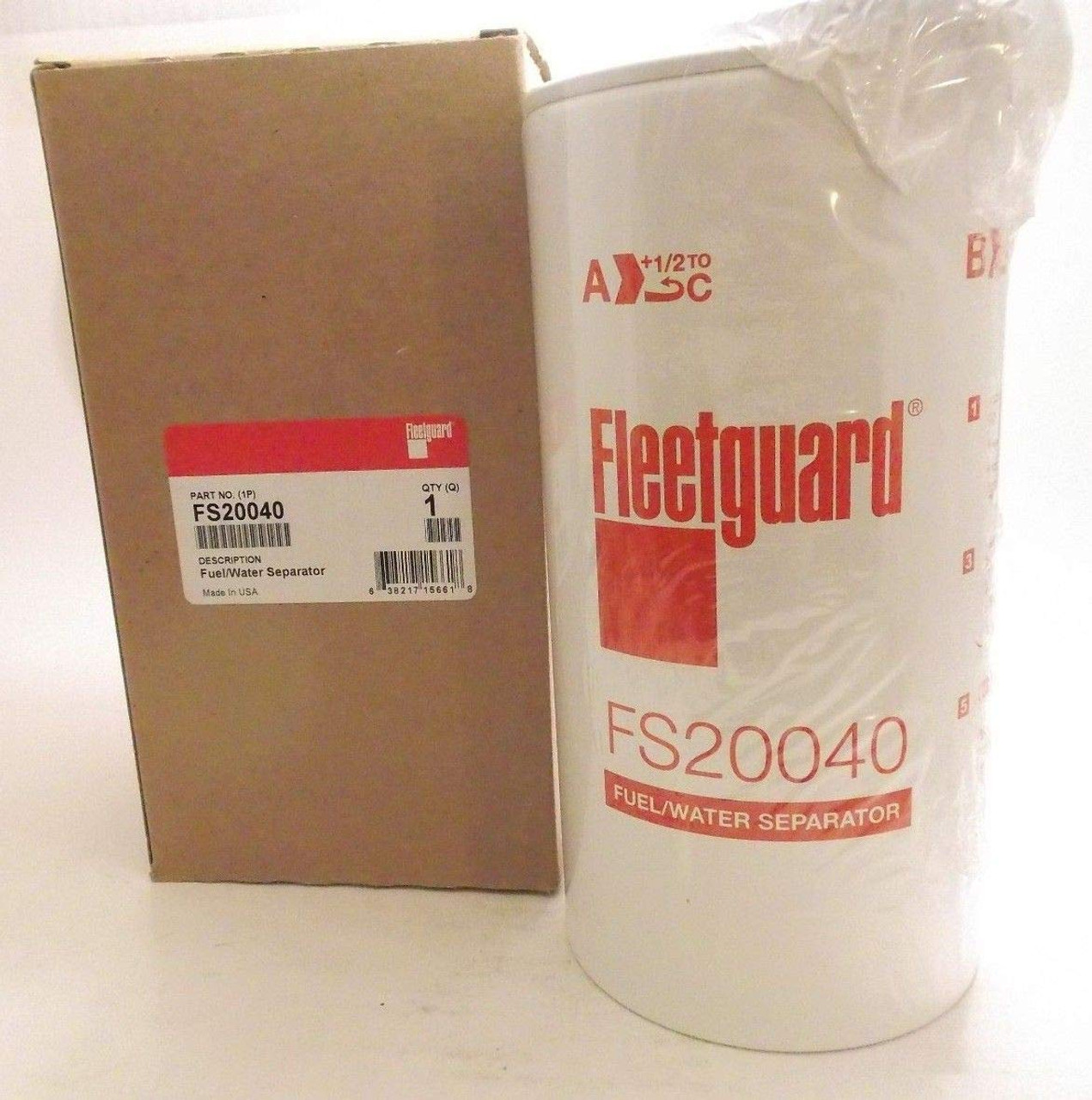 Fleetguard FS20040 Fuel Filter Spinon/Fuel Cartrg Kit