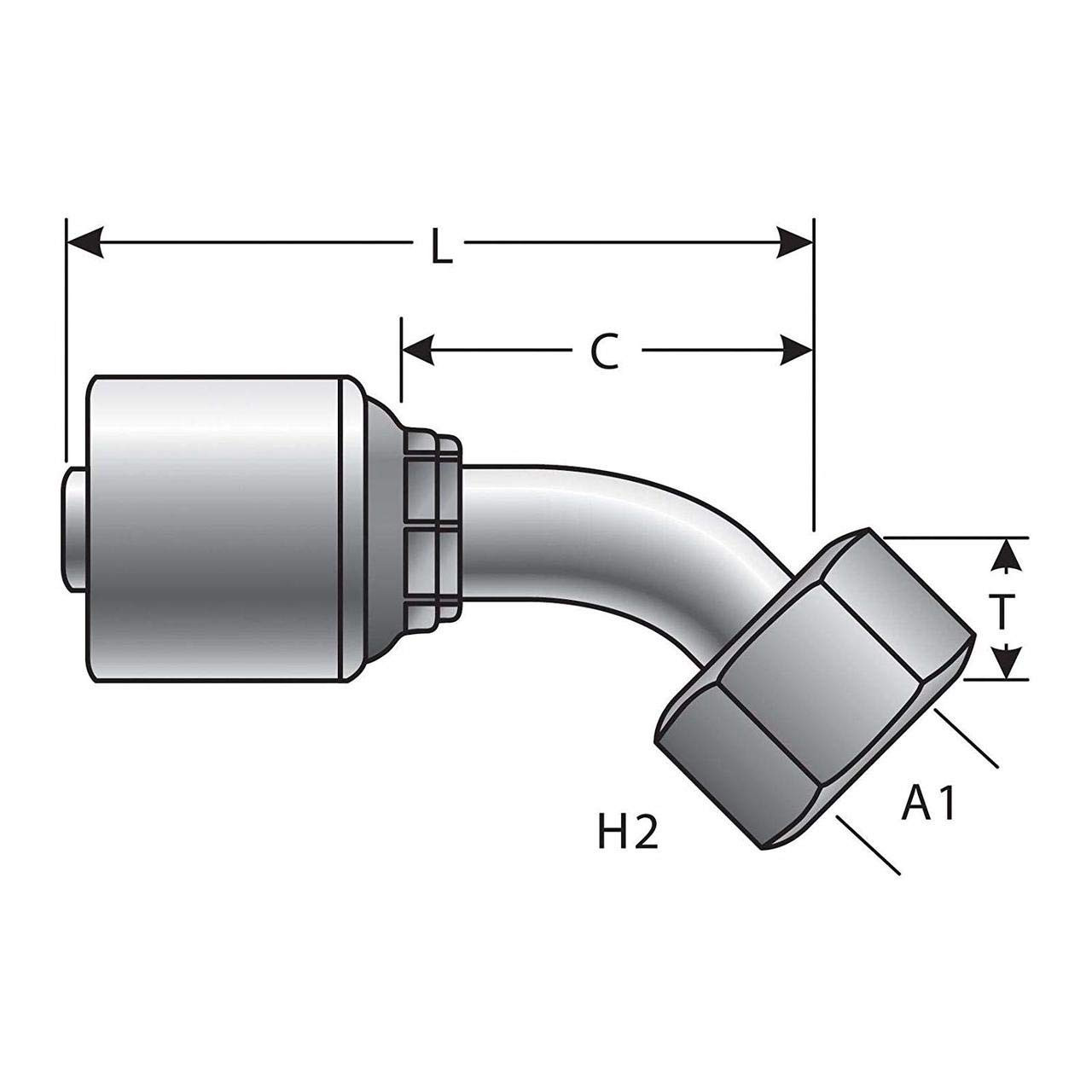 Gates G25650-1018 10G-18FDLORX45