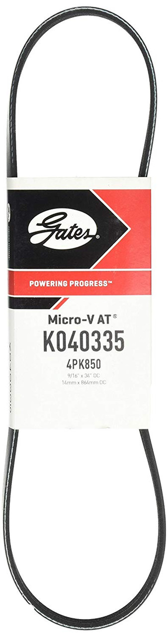 Courroie Poly-V GATES 4PK923 - Courroie D'Accessoire Compatible Toyota Yaris, Suzuki Vitara - 8