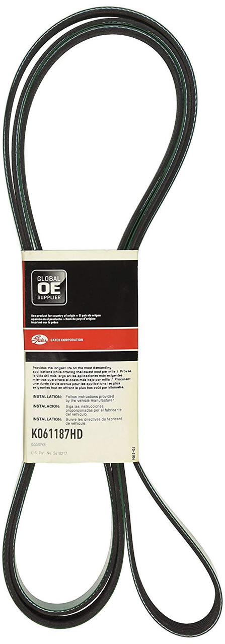 Gates K061187HD FleetRunner® - Micro-V® Belts