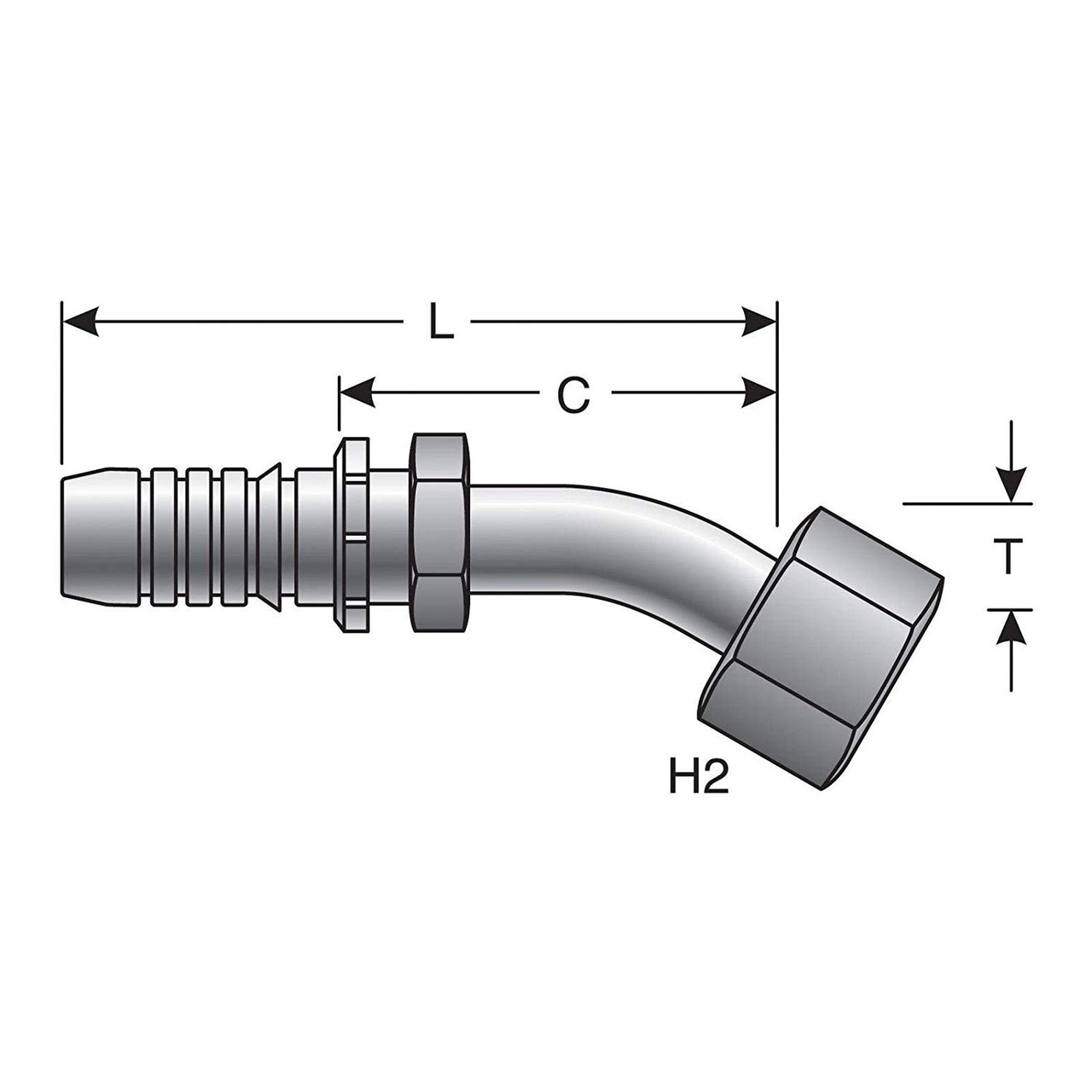 Gates G20234-1212 12GS-12FFORX45S