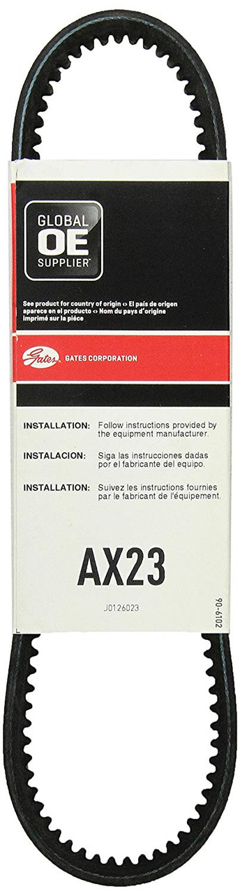 Gates AX23 Tri-Power® Belts (Molded Notch)