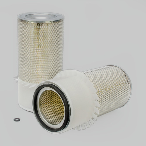Donaldson P181064 Primary Finned Air Filter, 5.31 in ID x 7.91 in OD, 15.98 in H, Cellulose Media