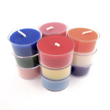 12 Beeswax Tea Light Candles in Assorted Colors