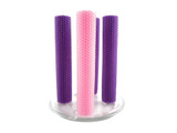 Beeswax Advent Column Candles in Purple and Pink