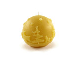 Beeswax Small Winter Votive Candle in Natural