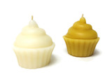 Cupcake Votive in Ivory and Natural