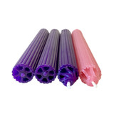 Beeswax Hollow Fluted Advent Taper Candles - Set of 4