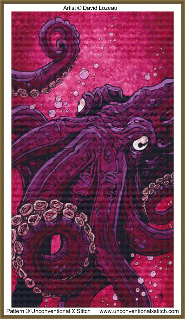 Ocean Dweller cross stitch pattern | Unconventional X Stitch