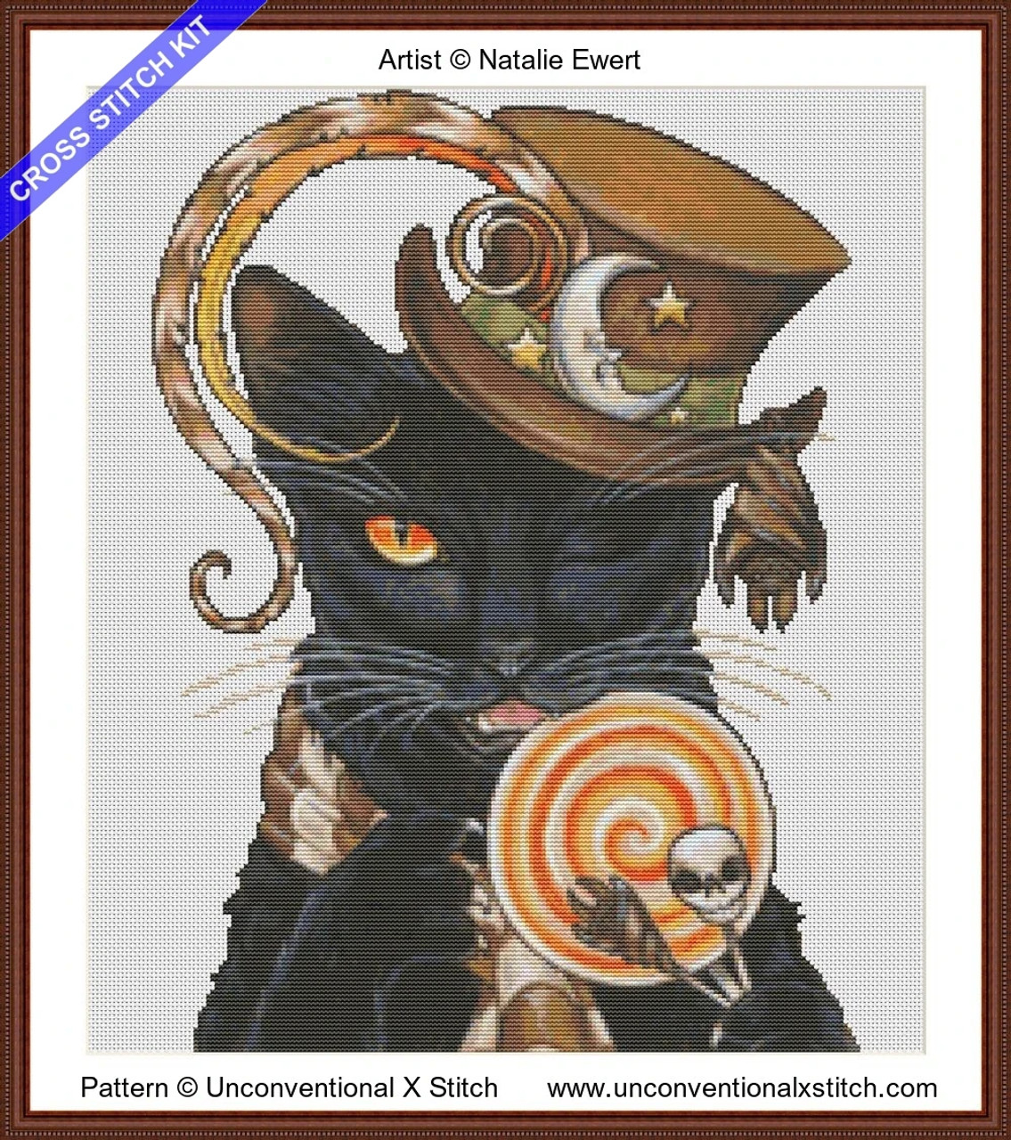 Halloween Cat cross stitch kit