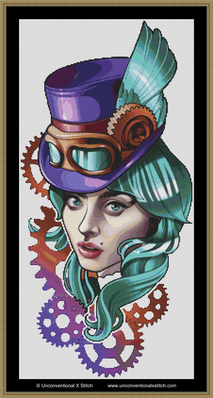 The Proper Stitcher Steampunk Percival - Cross Stitch Chart - 123Stitch