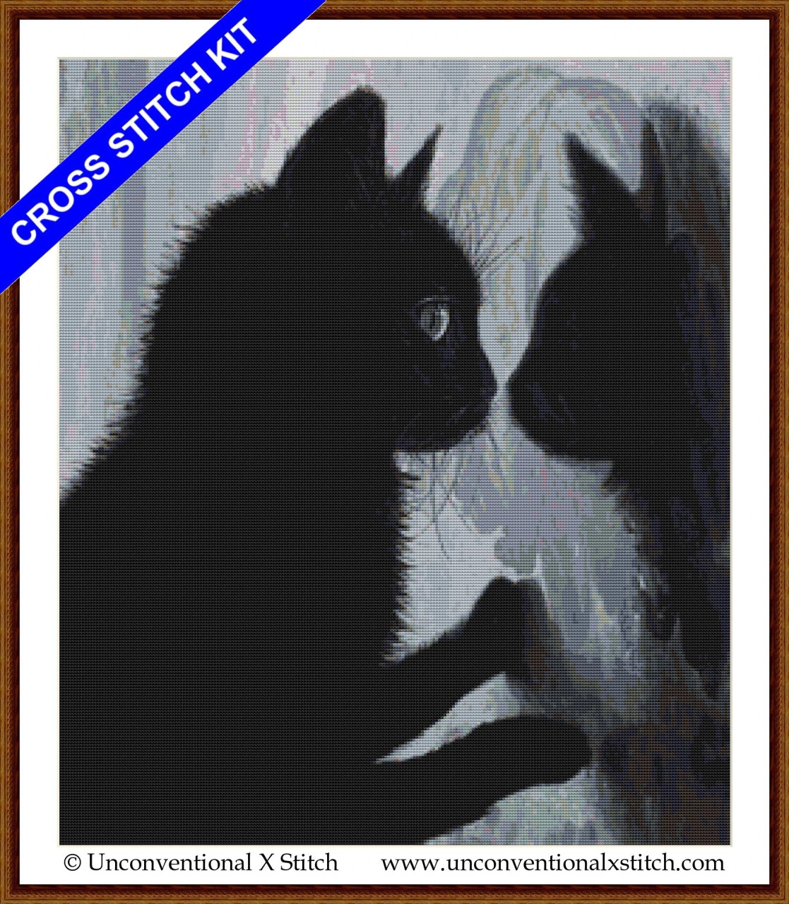 Cross stitch kit Romantic cat