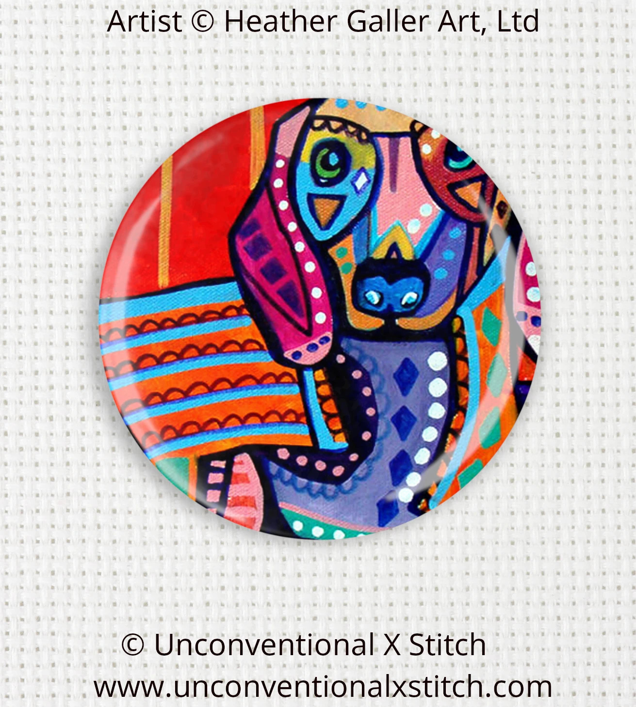 Dachshunds needle minder Unconventional X Stitch