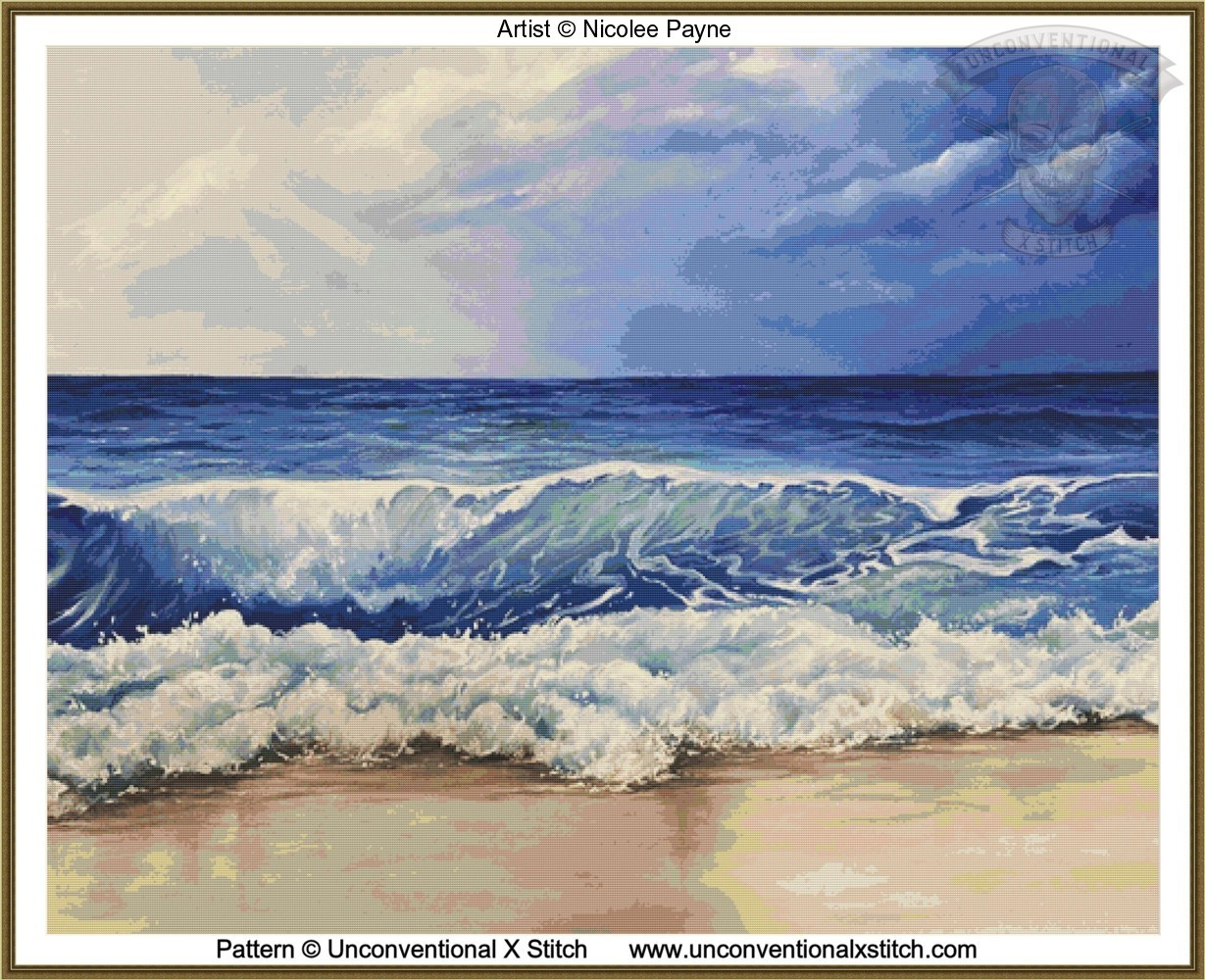 Beach cross stitch pattern Unconventional X Stitch