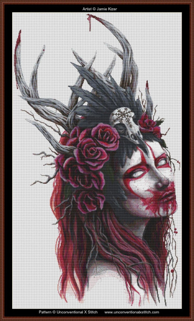 Blood Bride cross stitch pattern