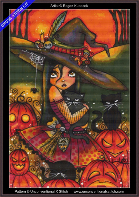 Eeries Coven cross stitch kit