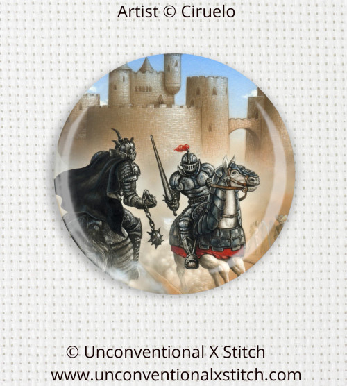 Jousting Solace needle minder - Ciruelo