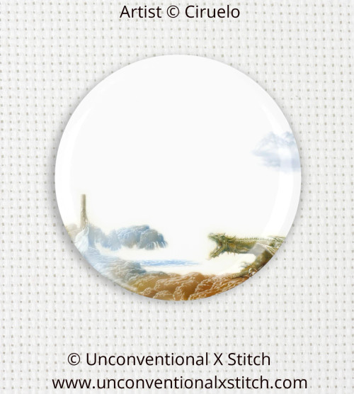Maiden Saved needle minder - Ciruelo