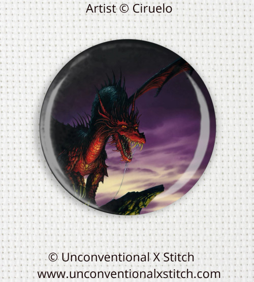 Vigilant Dragon needle minder - Ciruelo