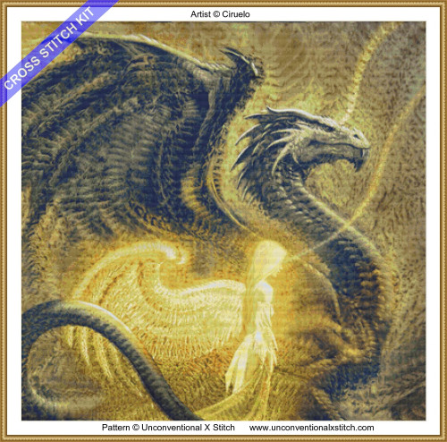 Dragon Angel cross stitch kit 