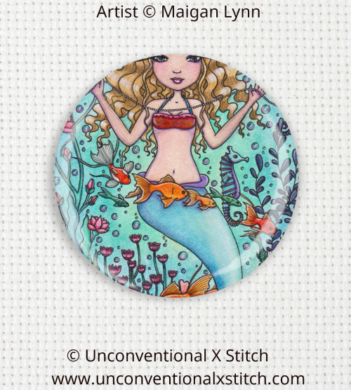 Dance of the Fantail Goldfish needle minder - Maigan Lynn