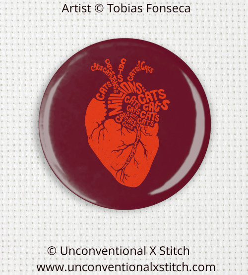 Anatomical Cat Heart needle minder - Tobias Fonseca