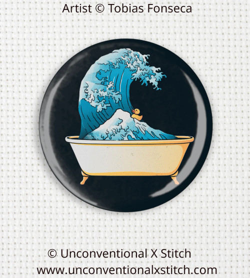 Bathtub Kanagawa Wave needle minder - Tobias Fonseca