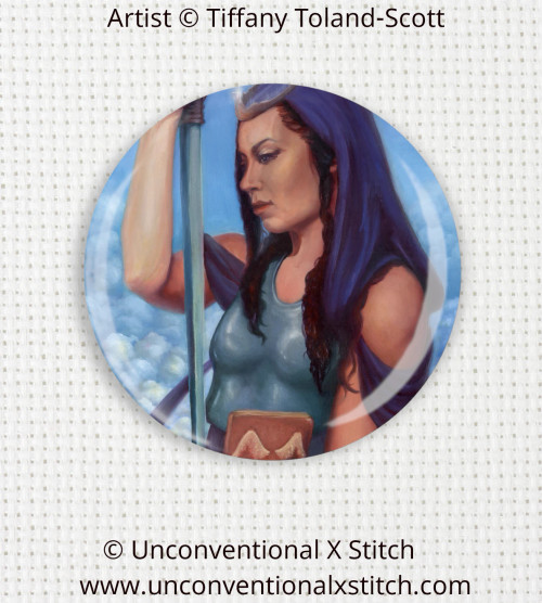 Queen of Swords needle minder - Tiffany Toland-Scott