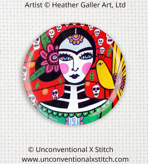 Day of the Dead 11 needle minder - Heather Galler Art, Ltd