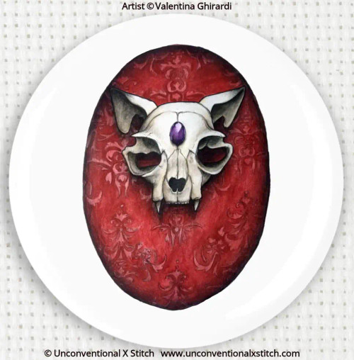 Cat Skull needle minder - Valentina Ghirardi