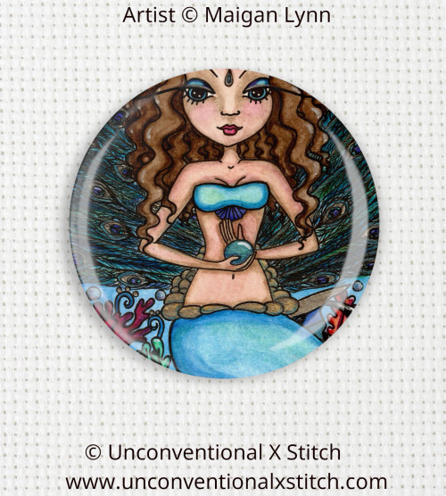 Peacock Princess needle minder - Maigan Lynn