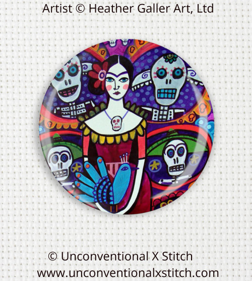 Day of the Dead 22 needle minder - Heather Galler Art, Ltd