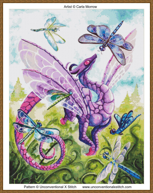 Jewels of Spring cross stitch pattern