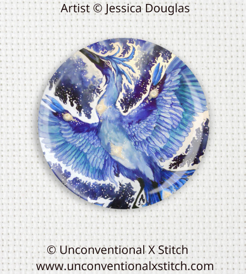 Blue Phoenix needle minder - Jessica Douglas