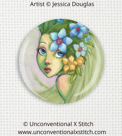 Forget-me-not needle minder - Jessica Douglas