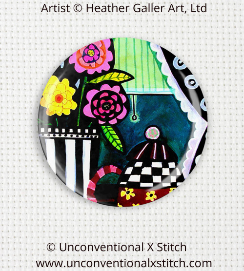 Flowers 10 needle minder - Heather Galler Art, Ltd