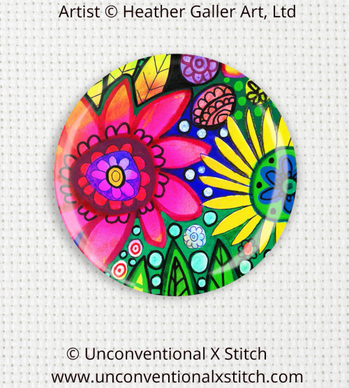 Flowers 12 needle minder - Heather Galler Art, Ltd