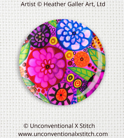 Flowers 15 needle minder - Heather Galler Art, Ltd